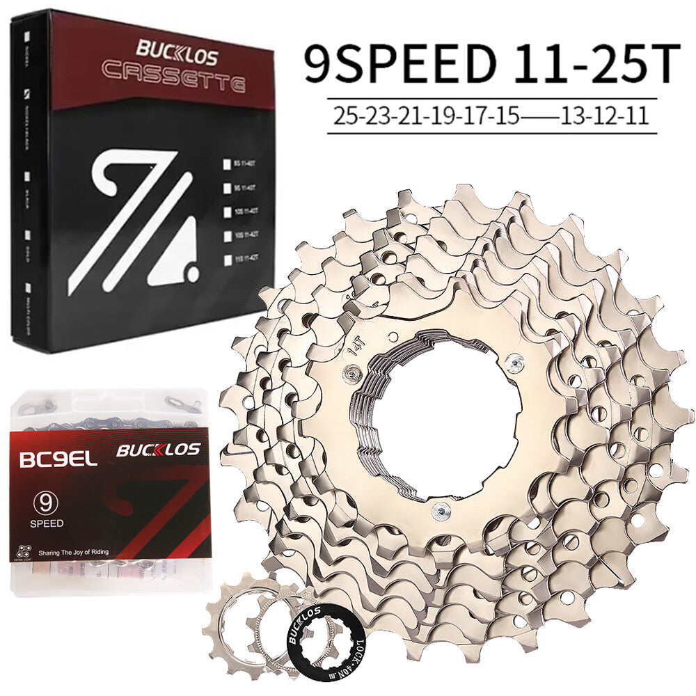 Bike Cassette and Chain Set for Shimano SRAM 8-12 Speed, 11-52T