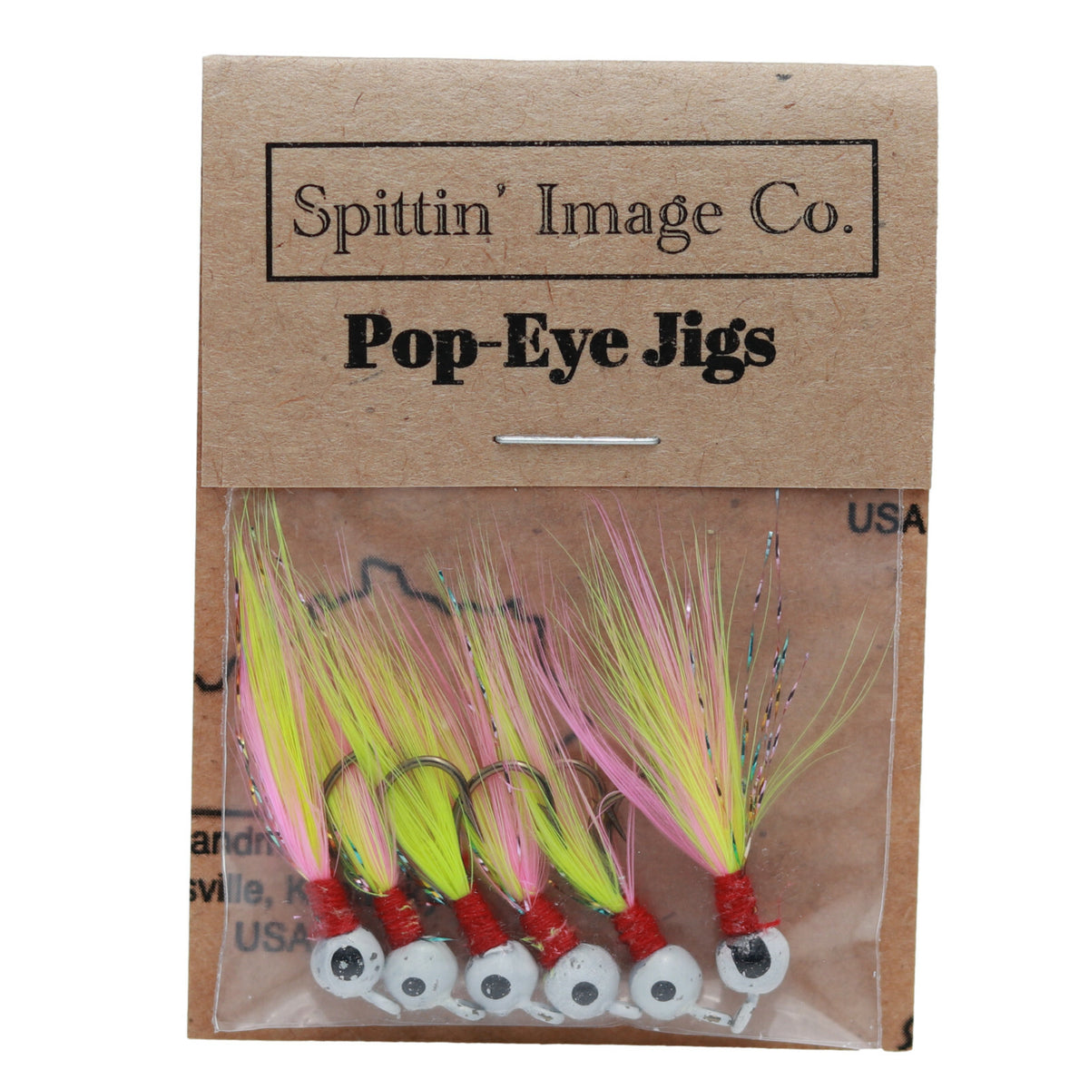 Artificial Fishing Jigs - 1/20 oz Flies with Hand Tied Feathers - 6 Pack