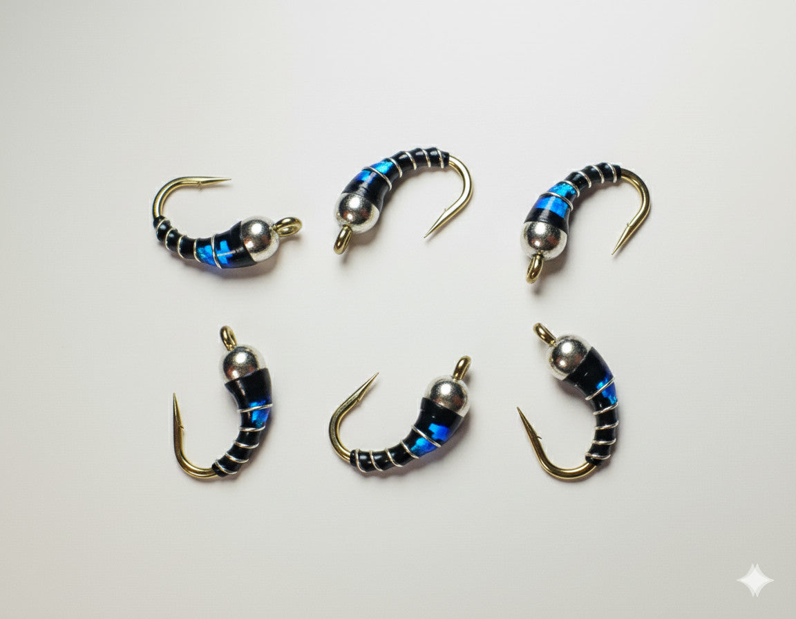 Premium Tungsten Nymph Fishing Flies for Trout - Multiple Hook Sizes