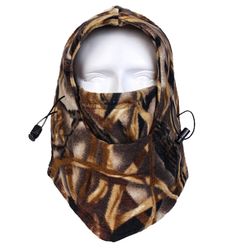 Cold Weather Balaclava Face Mask - Windproof Fleece Hood for Hunting Skiing