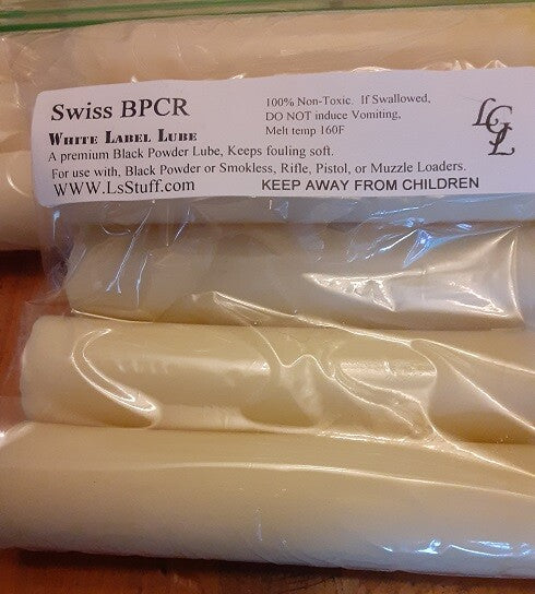 Black Powder Lube Sticks for Muzzle Loaders & Revolvers - Swiss BPCR 5 Pack