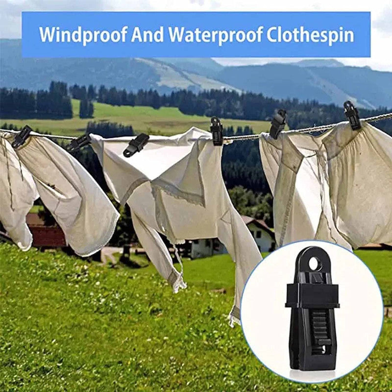 Heavy Duty Adjustable Locking Clips for Tarp Shade Cover Canvas Outdoor Use