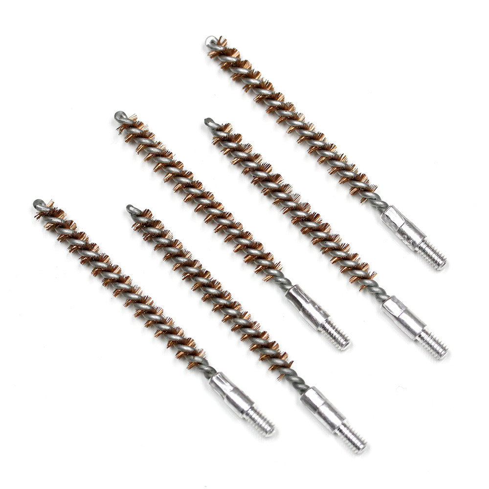 Bronze Bore Cleaning Brushes 5 Pack for 22LR .223 5.56mm Rifles Gun Cleaning