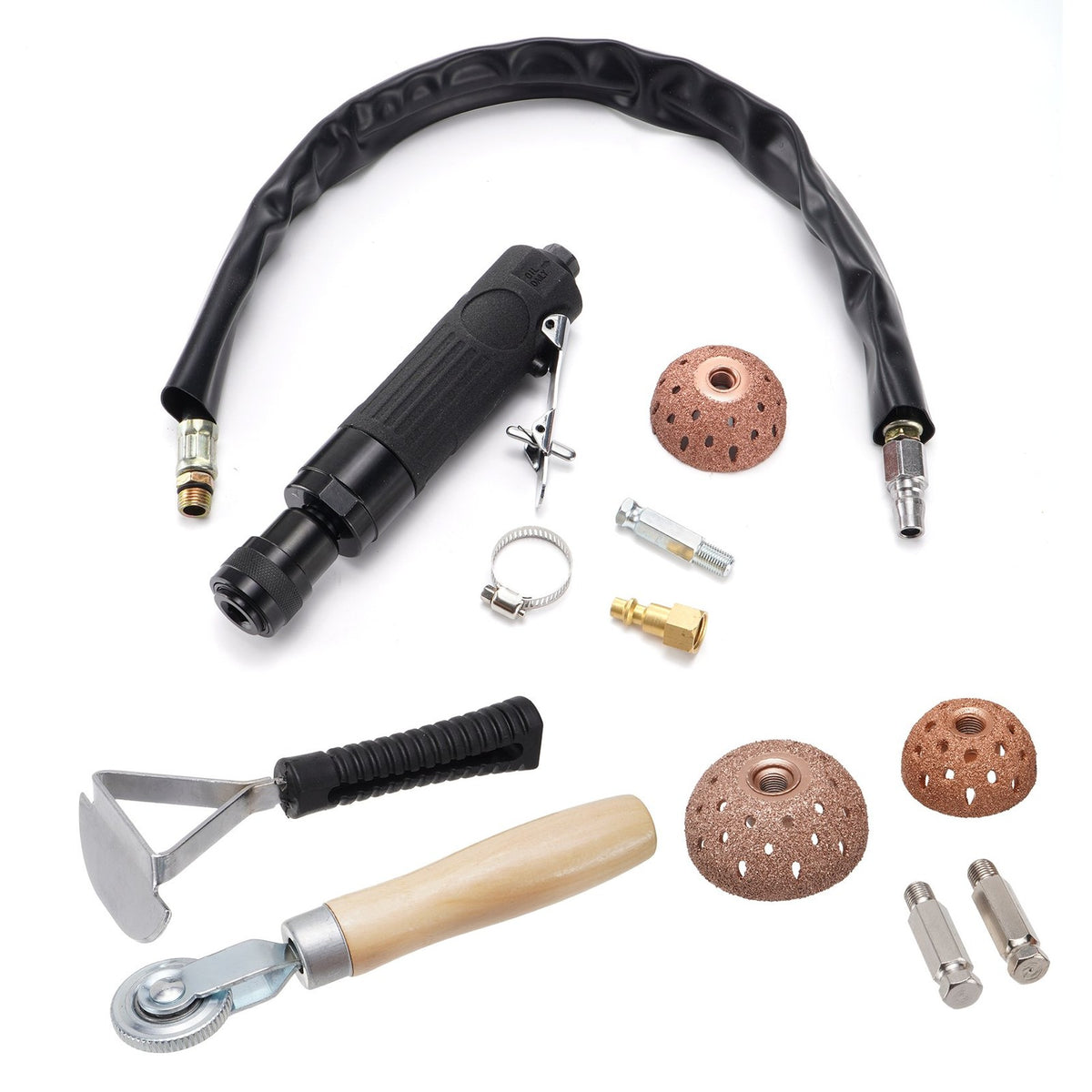 Air Tire Repair Buffer Kit with Polish Patch Tools 2500rpm Low Speed