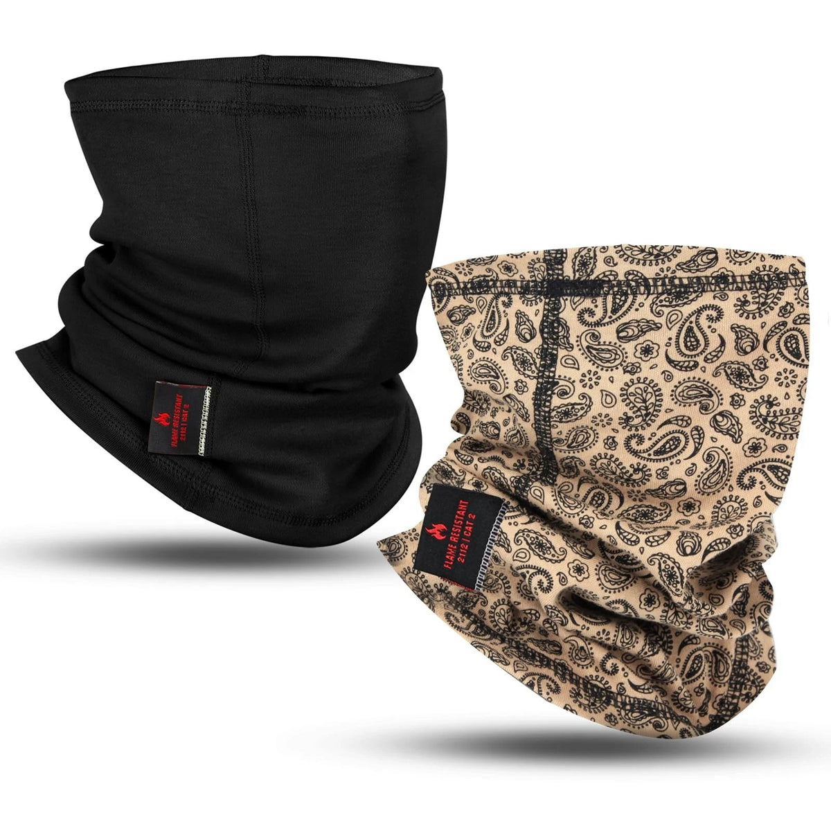 Fire-Resistant Neck Gaiter Face Mask for Electrical Work & Wildfire Safety - Flame & Heat Resistant
