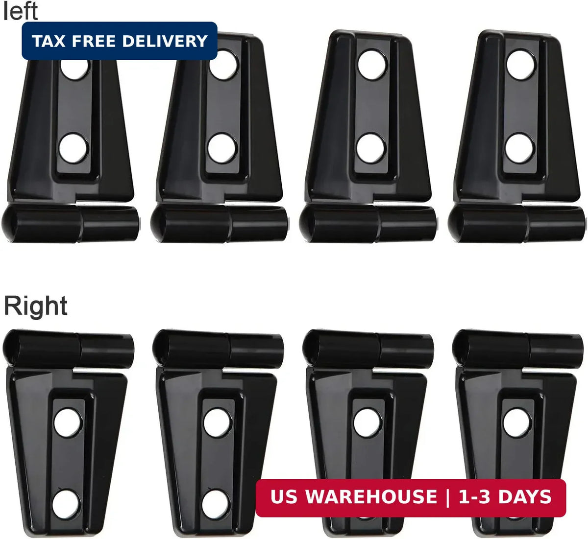 Jeep Wrangler Door Hinge Cover Set - Exterior Trim Accessories, Black