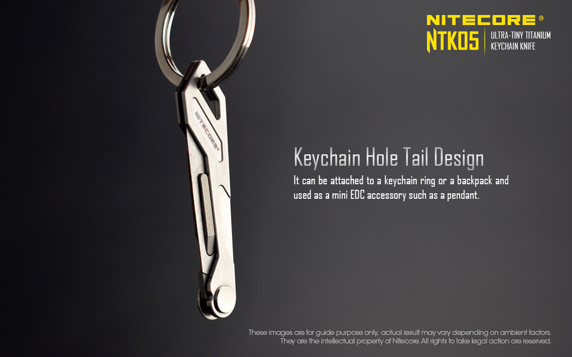 Titanium Folding Scalpel Keychain Knife with Replaceable No. 11 Blade
