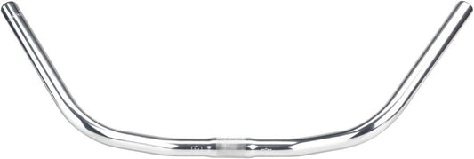 Riser Bicycle Handlebars - Silver, 70mm Rise, 180mm Reach for MTB & Cruiser