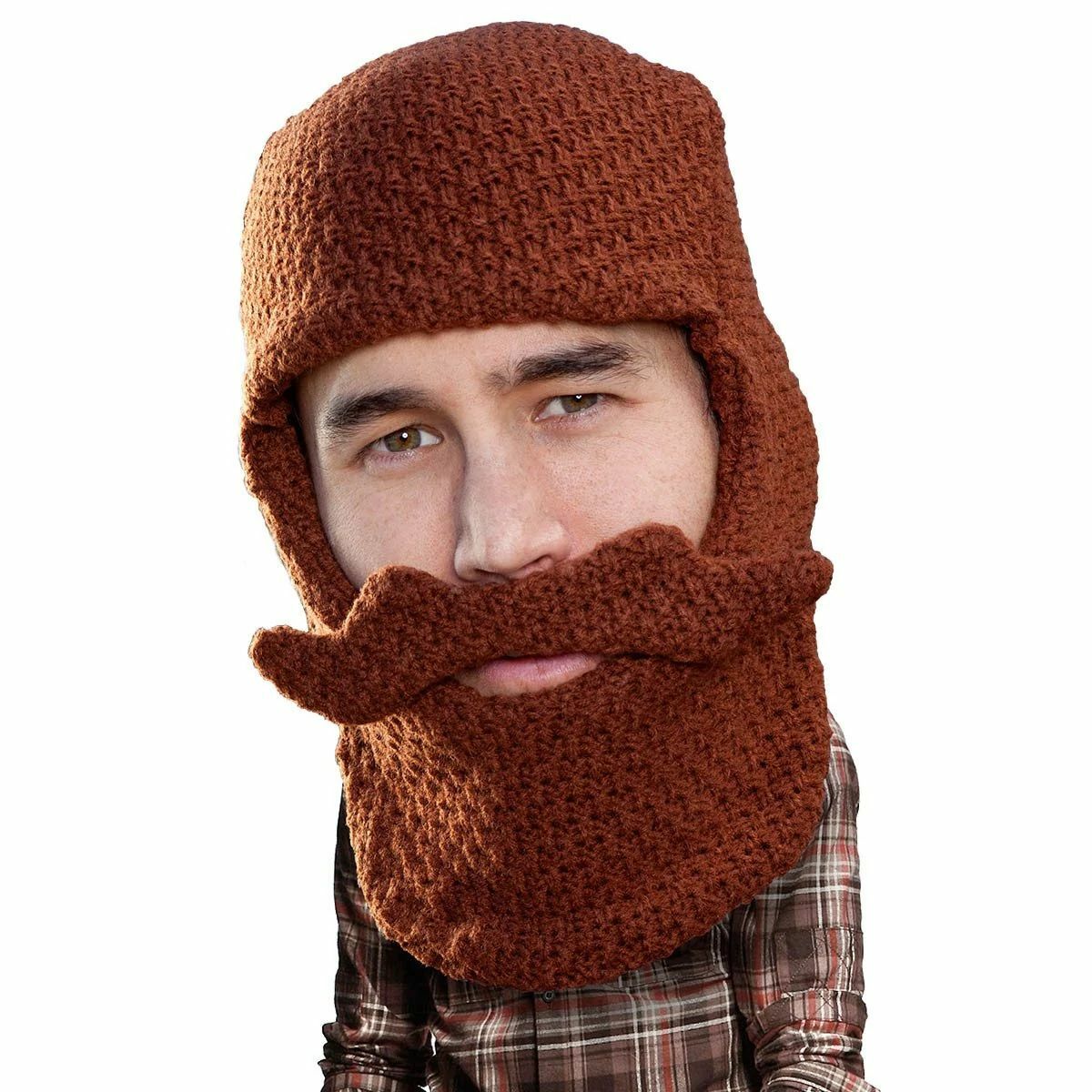 Beard Head Classic Knit Bearded Face Mask & Hat - Unisex Winter Accessory
