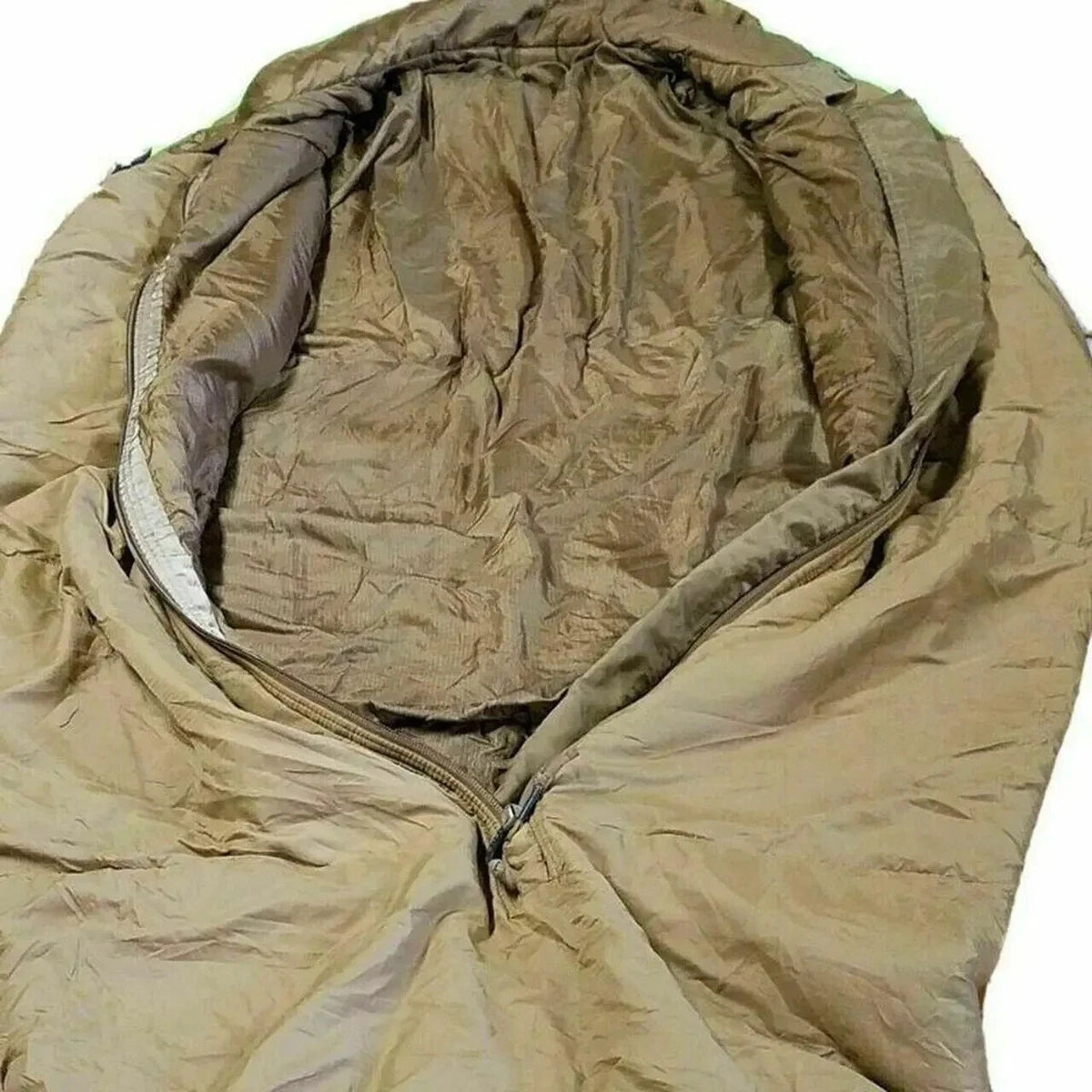 USMC 3 Seasons Military Sleeping Bag - Coyote Brown, Lightweight & Compact