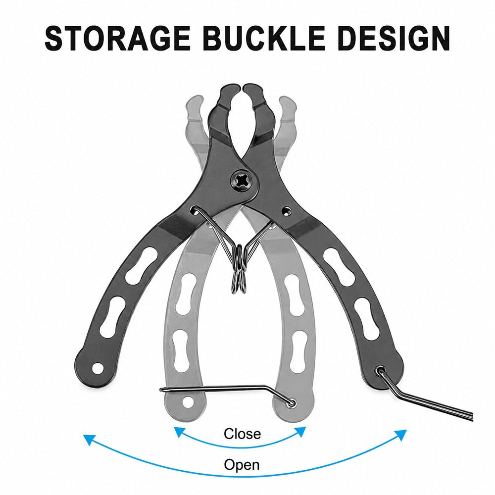 9-Piece Bicycle Repair Tool Kit with Chain Breaker and Cassette Wrench