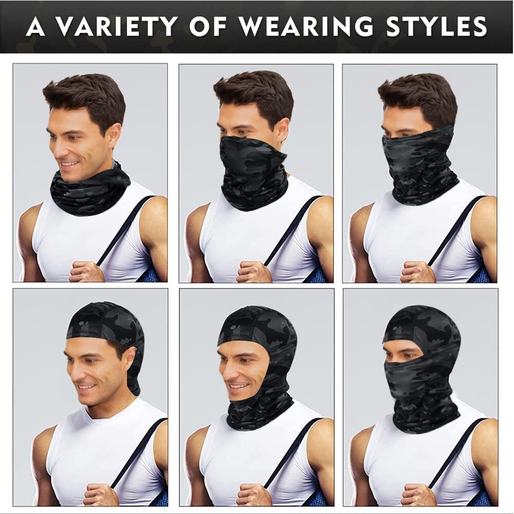 Full Face Tactical Balaclava Mask UV Sun Protection for Outdoor Sports