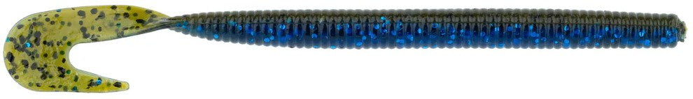 Fishing Soft Plastic Worms - 5.75 Inch Bait Infused Lures for Bass & Catfish