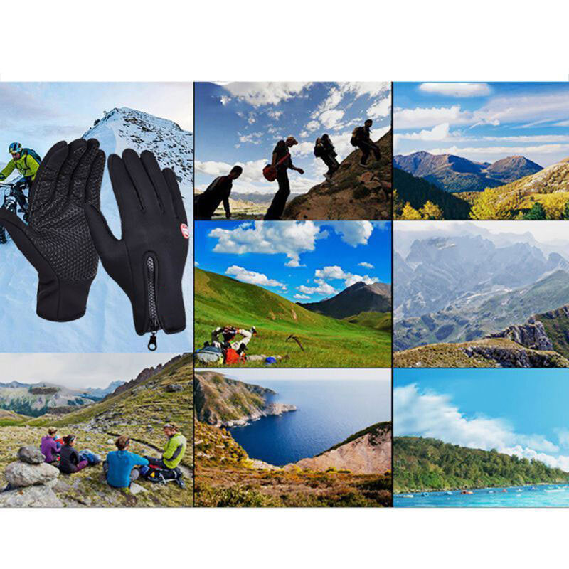 Winter Waterproof Touch Screen Gloves for Outdoor Sports - Thermal Windproof Mittens