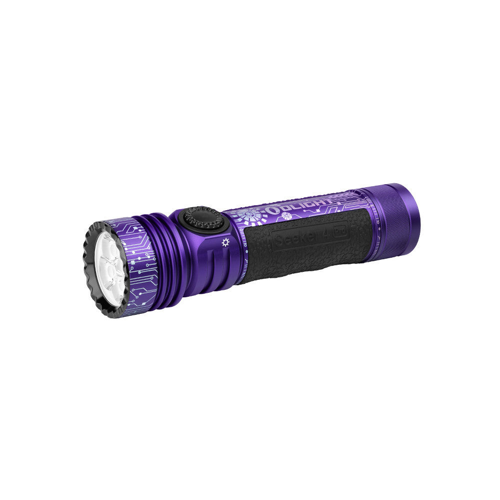 Olight Seeker 4 Pro Flashlight Cyber Violet 4600 Lumens with Holster