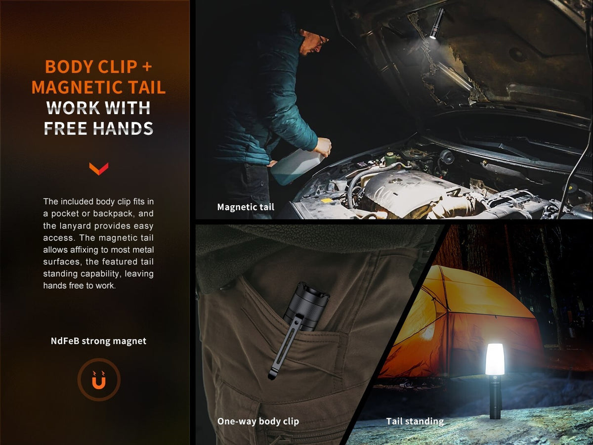 Rechargeable LED Flashlight 3100 Lumens with USB-C, Compact & Waterproof