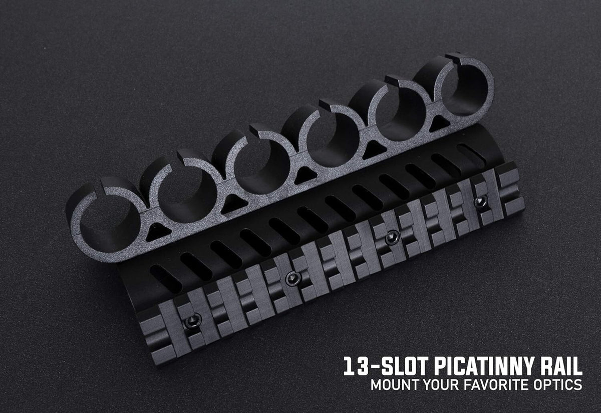 Shotgun Shell Holder for Mossberg 500/590 - 6 Shell Side Saddle, Durable & Easy Install