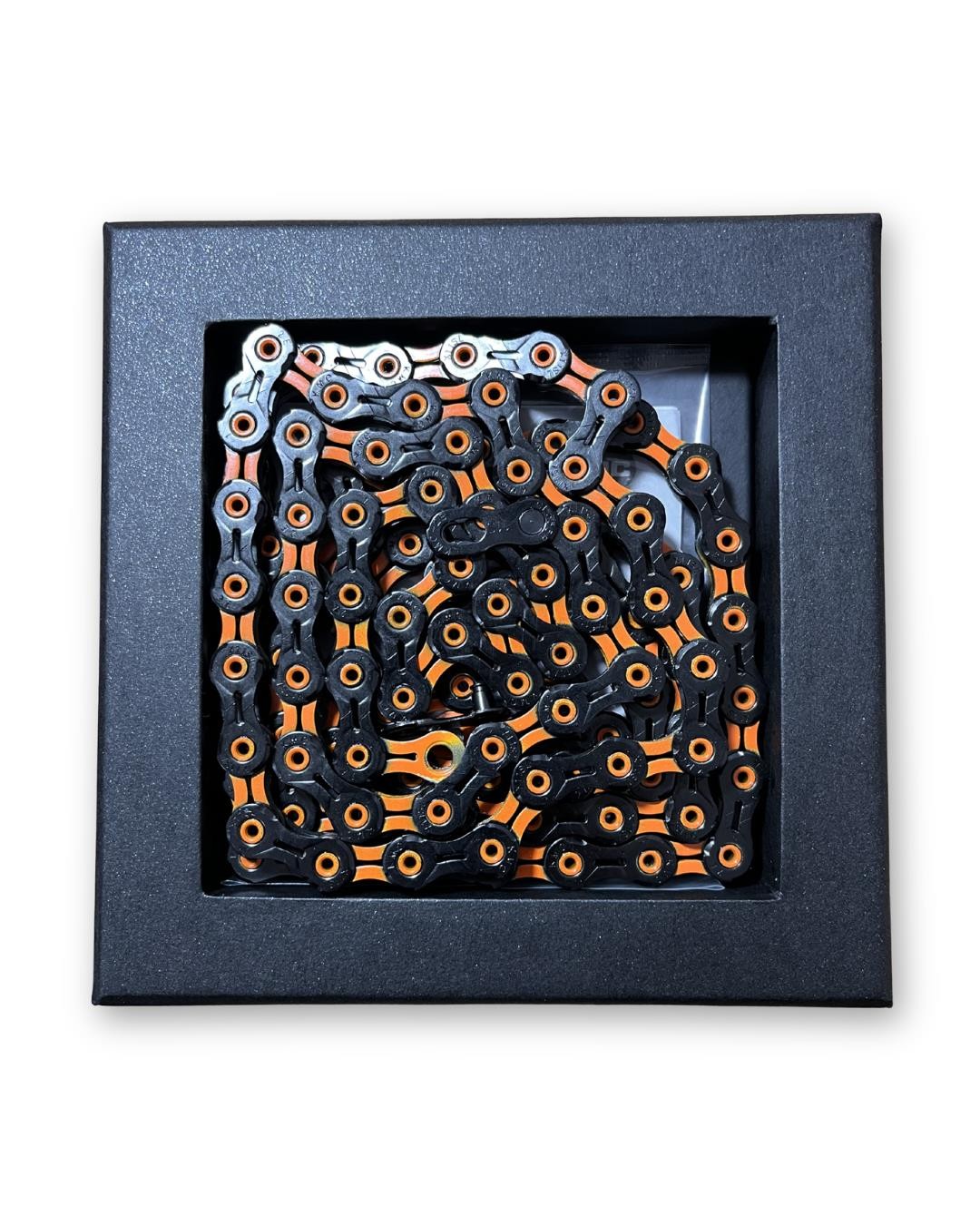 KMC DLC 11 Chain Black Orange 11-Speed Bicycle Chain with MissingLink