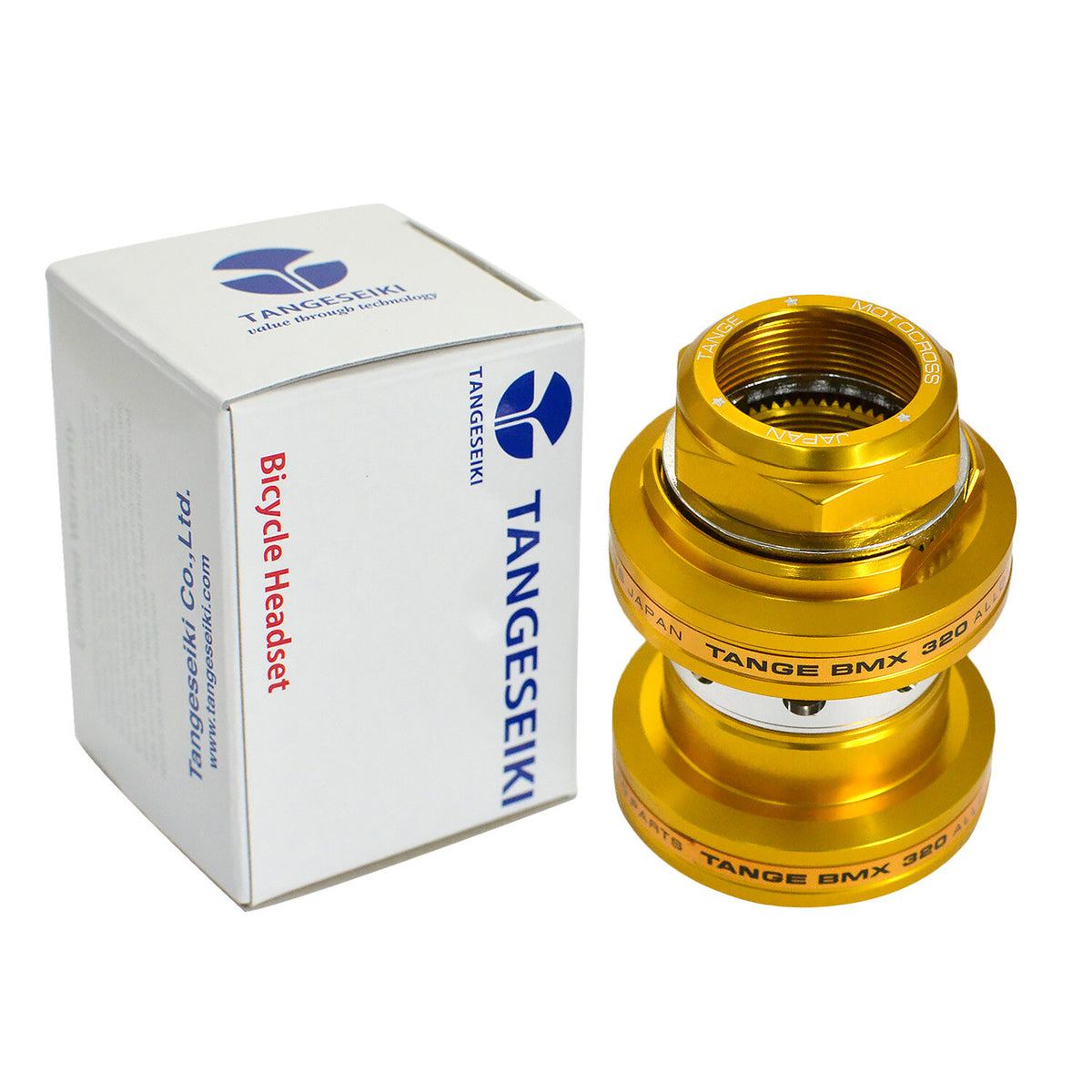 Tange MX320 BMX Headset 1" Threaded Alloy Gold Bicycle Headset