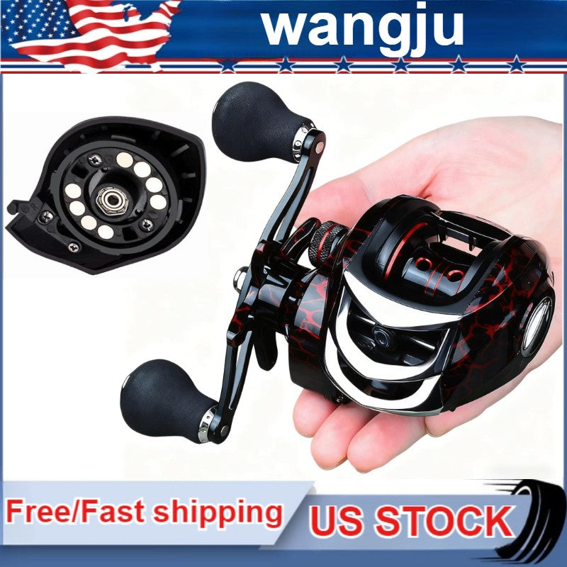 High-Speed Baitcasting Fishing Reel 7.2:1 Gear Ratio Max 22LB Drag