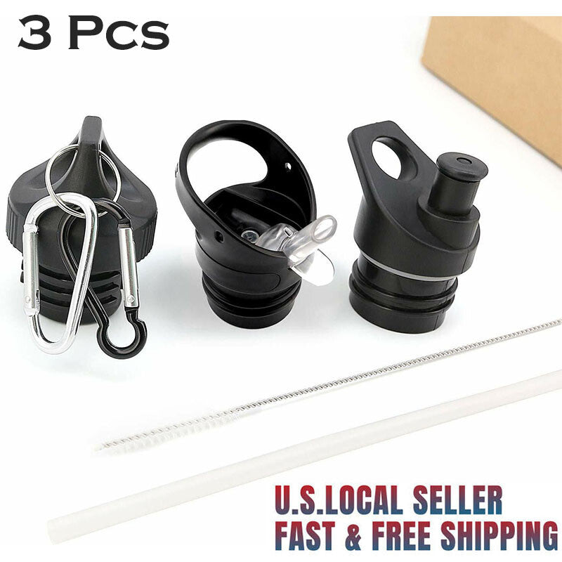 3 Pack Sports Twist Lid Replacement for Hydro Flask Water Bottles 12-24 OZ