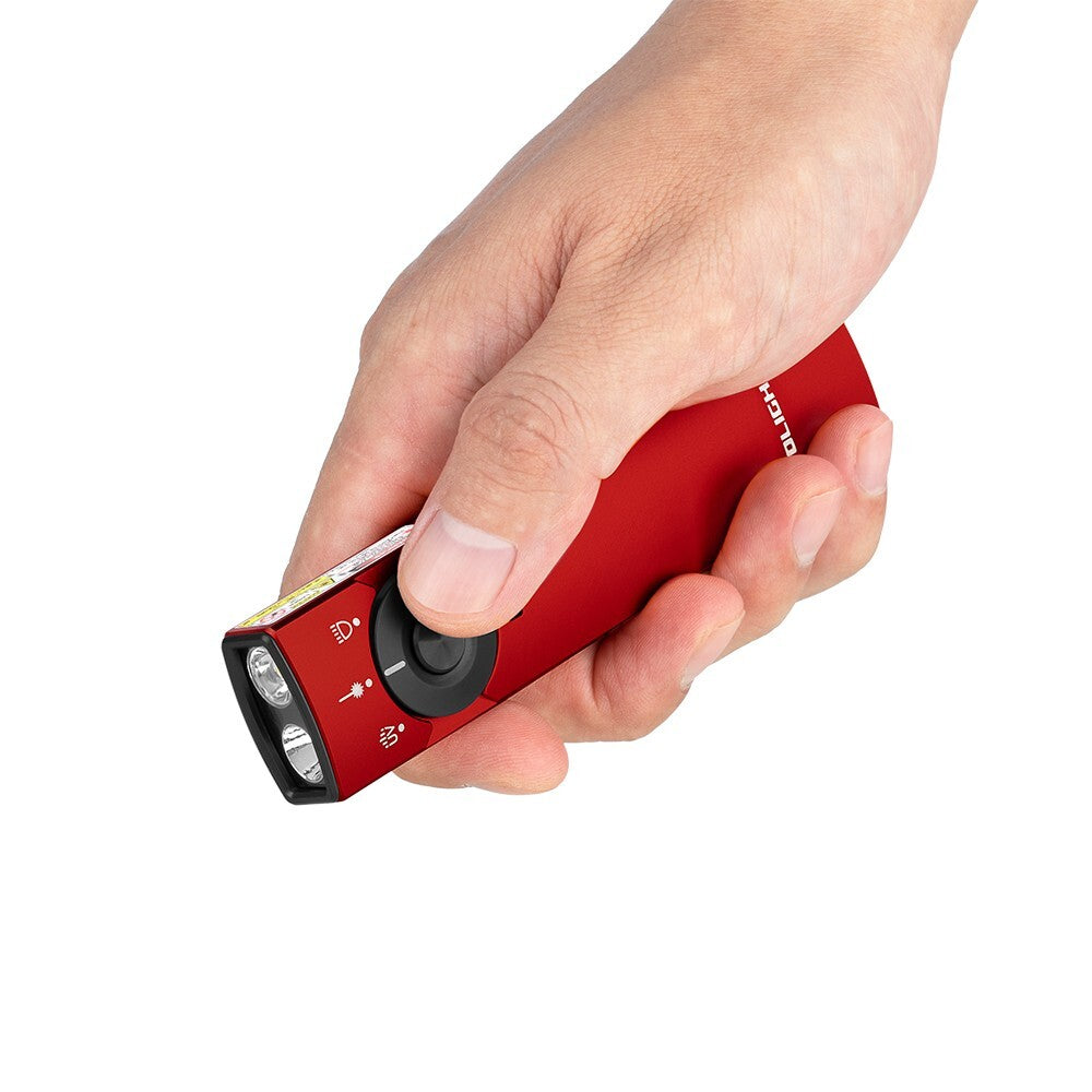 EDC Clip-On Flashlight with Red, Flood, and Spot Modes - 1300 Lumens