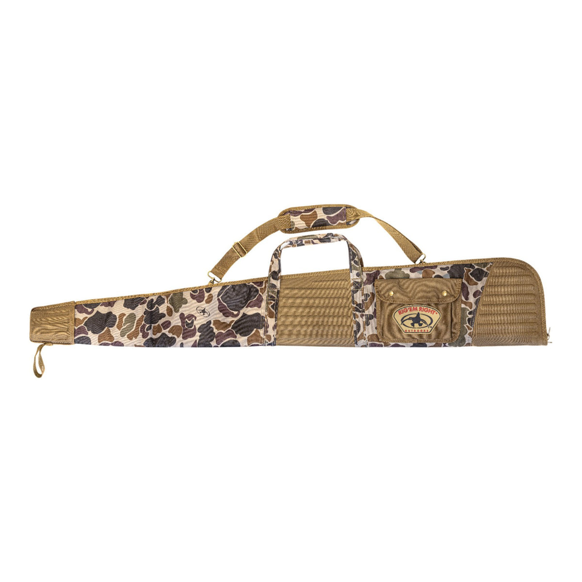 Floating Gun Case Waterproof Rifle Storage Bag with Pockets - Brown Camo