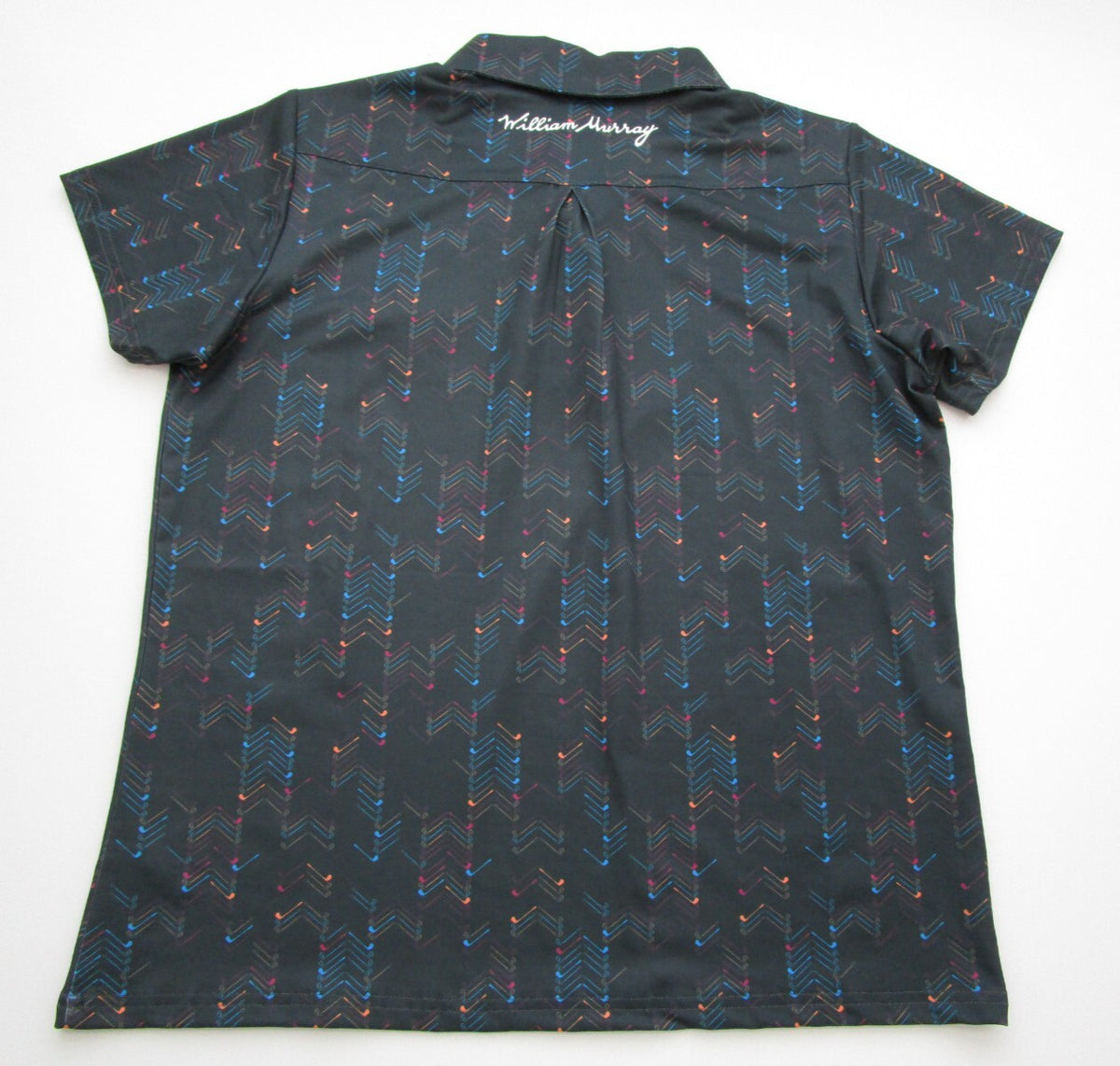 Women's XL Golf Polo Shirt - William Murray Herringbone Sport Top