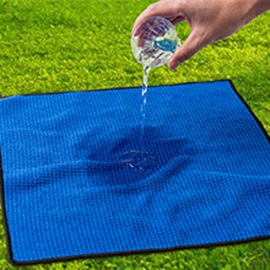 Golf Towels 3 Pack with Carabiner Clip - Microfiber Waffle Design 16x16 Inches