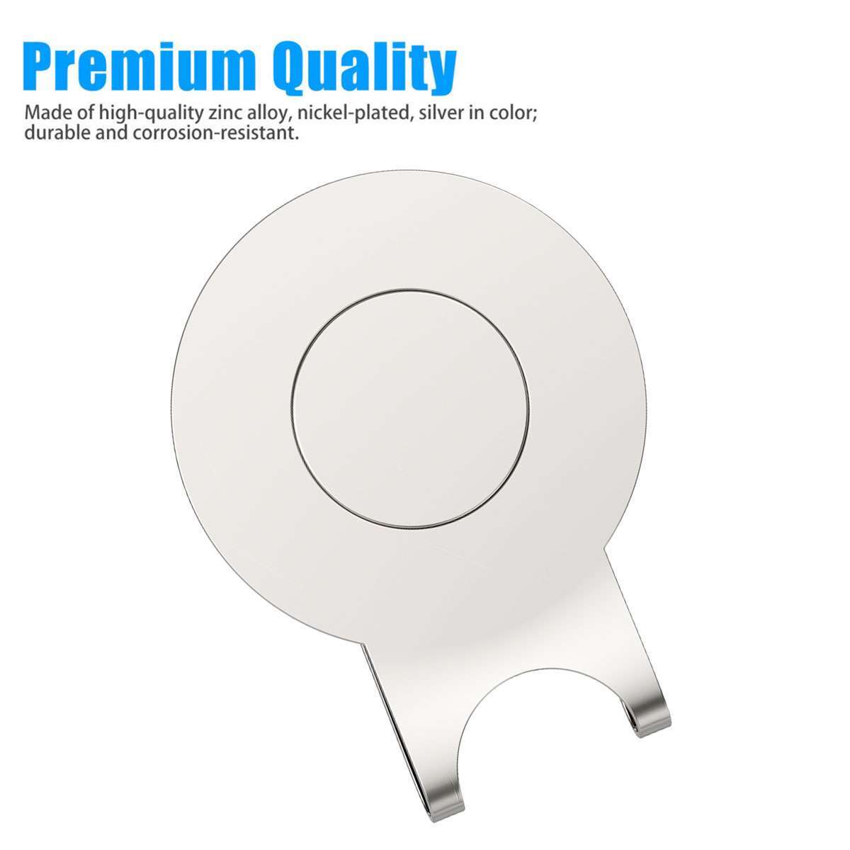 Magnetic Golf Hat Clip with Ball Marker - Durable Zinc Alloy, Multiple Quantity Options