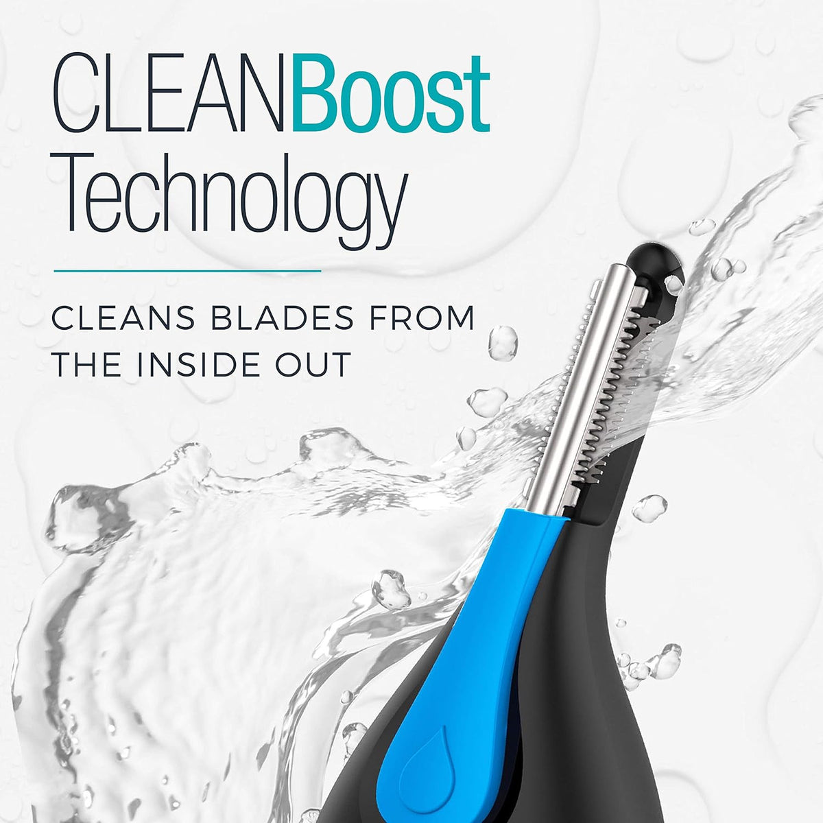 Remington Nose, Ear & Detail Trimmer with Waterproof & Clean Boost Technology - Blue
