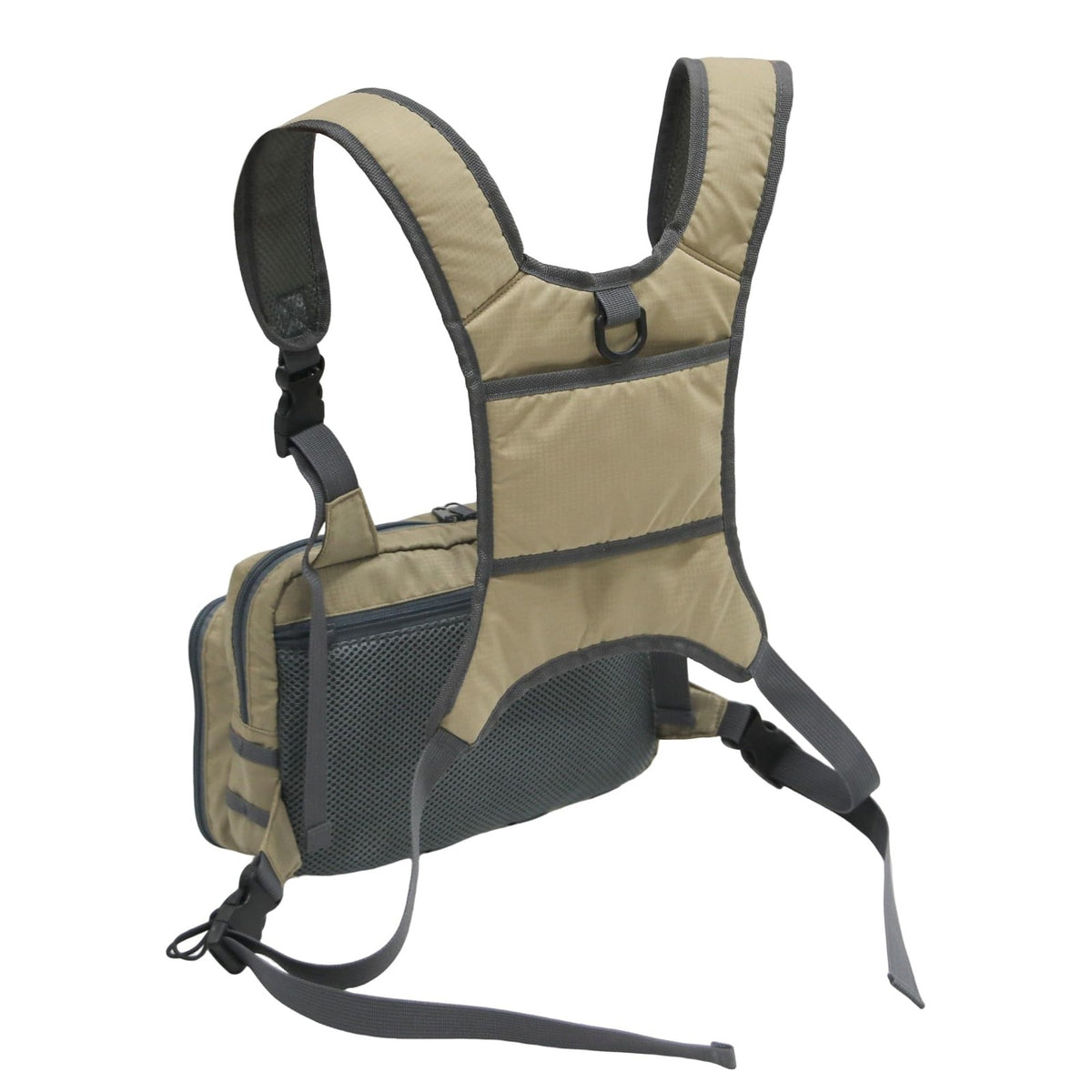 Fishing Chest Pack with Multiple Compartments for Fly & Tackle Storage - Lightweight & Durable