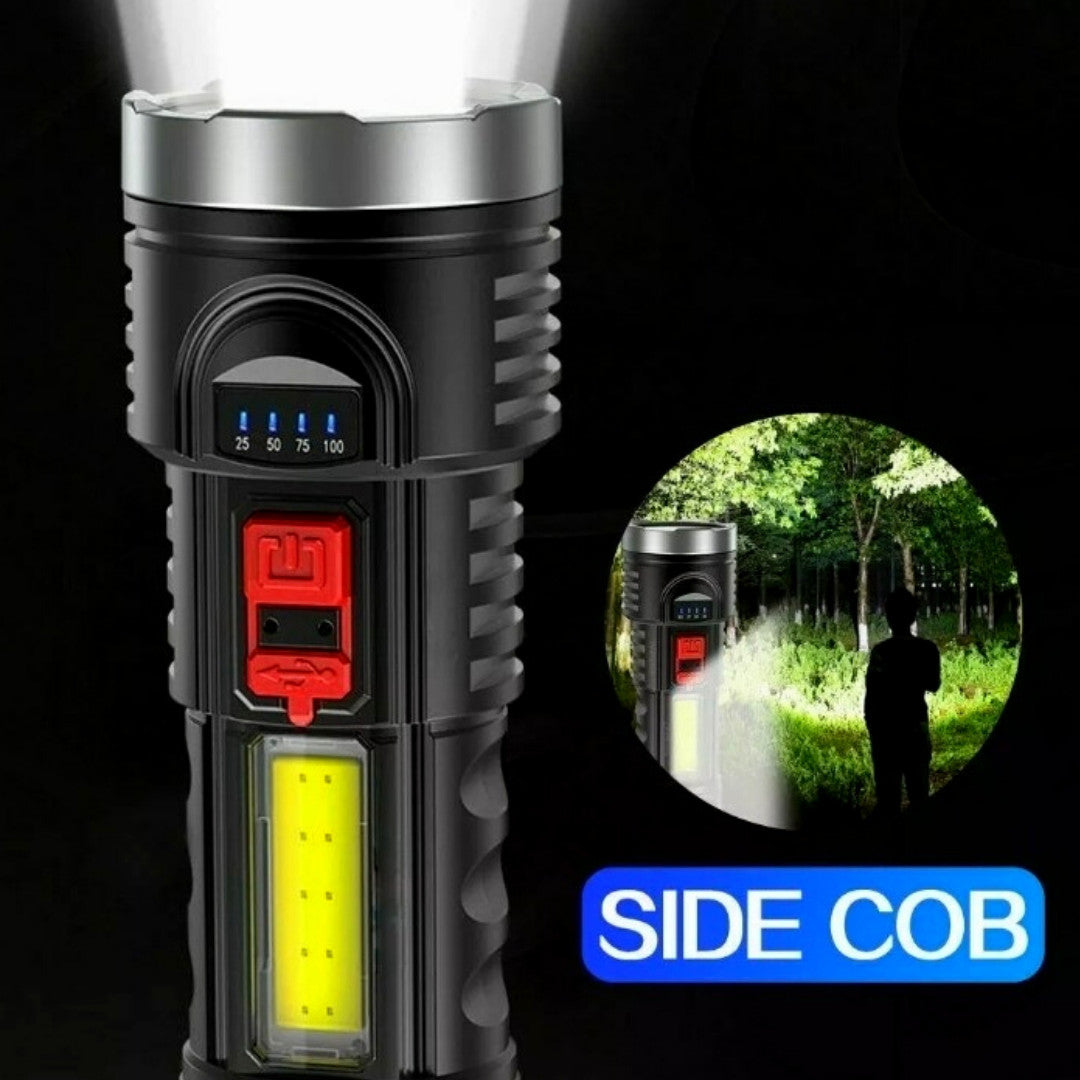 Rechargeable LED Torch Tactical Flashlight Lantern 999000000 LM Waterproof