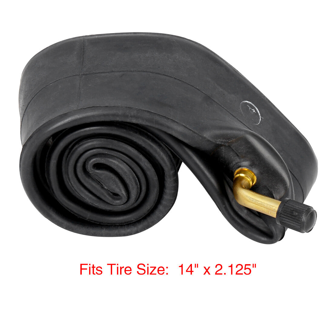 14x2.125 Inch Bike Inner Tube with Bent US Valve for Mountain and Road Bicycles