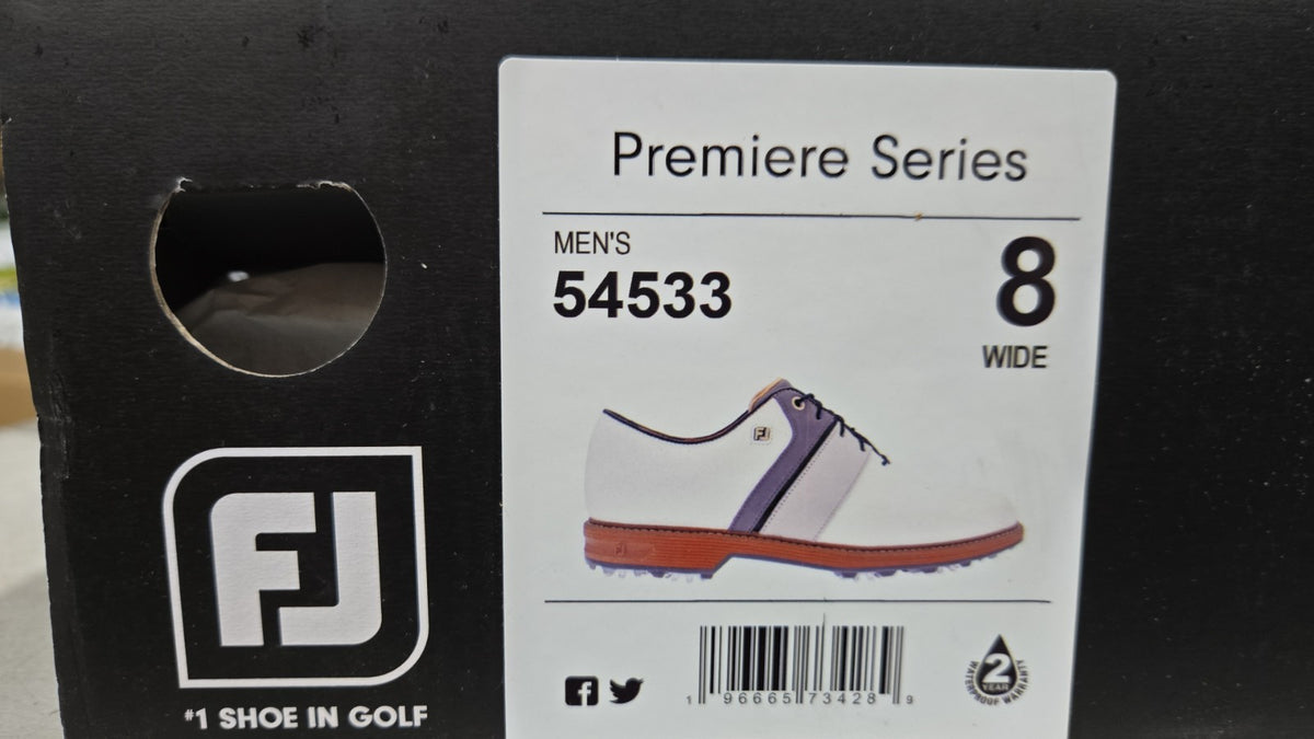 Men's Golf Shoes DryJoys Premiere Series Size 8 Wide - FootJoy