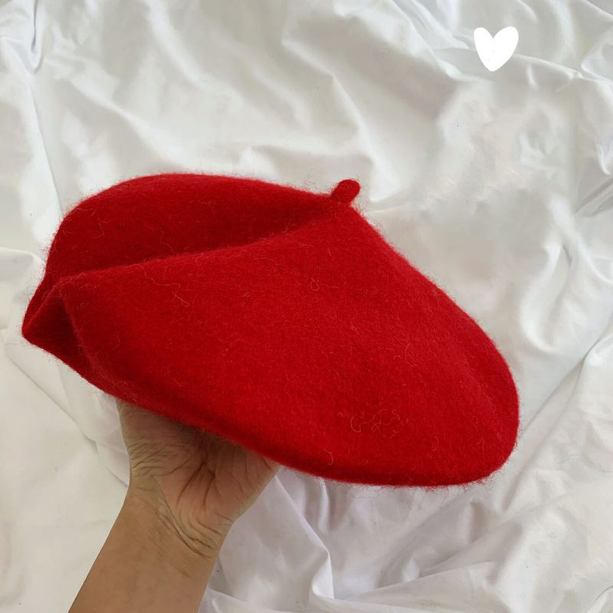 Women Casual Wool Beret Hat - Elegant French Style Solid Color Accessory