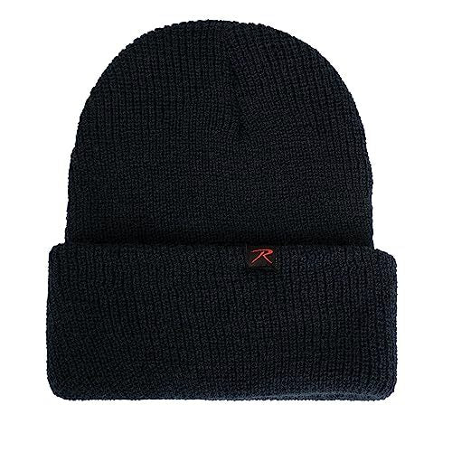 Navy Wool Watch Cap - Insulated Military Style Winter Hat