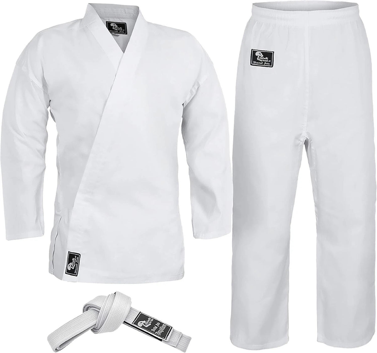 Lightweight Karate Uniform for Kids & Adults with Belt - Martial Arts Gi