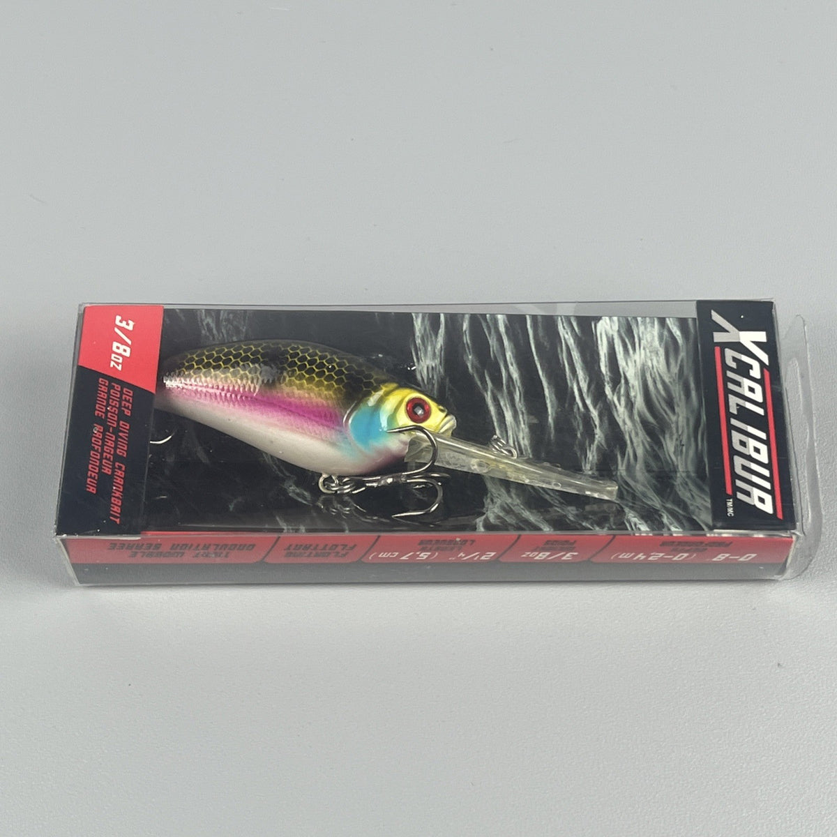 Deep Diving Crankbait 3/8oz Pink Shad Fishing Lure - Artificial Bait for Bass & Freshwater