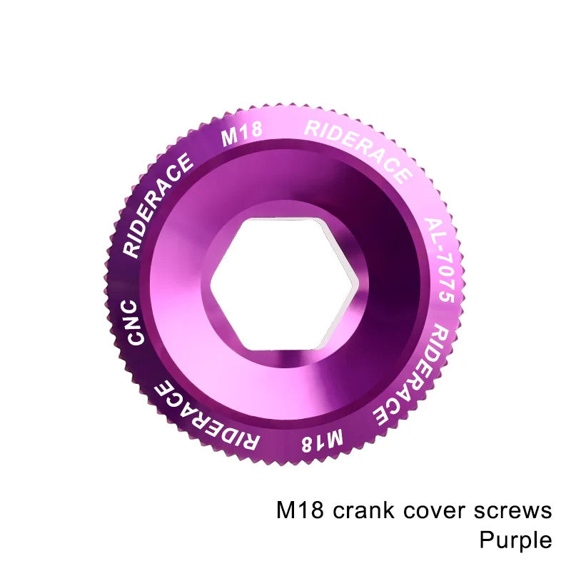 Bike Crank Arm Fixing Bolt Set Aluminum Alloy MTB Road Bike Replacement Caps