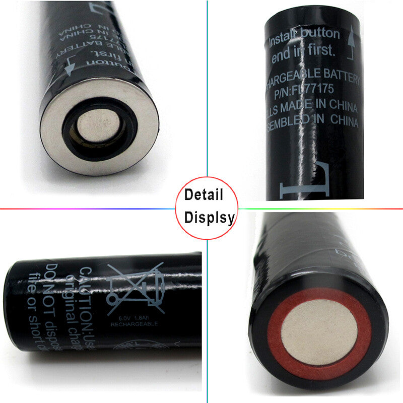 6V 1.8Ah Ni-Cd Flashlight Battery for Streamlight SL-20X LED Stinger