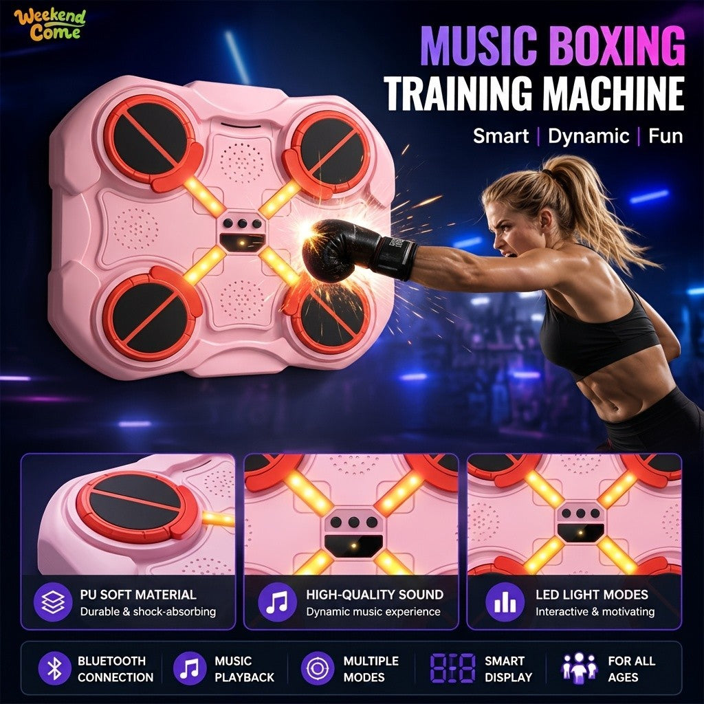Pink Wall Punching Bag for Boxing and MMA Training - Stylish & Durable