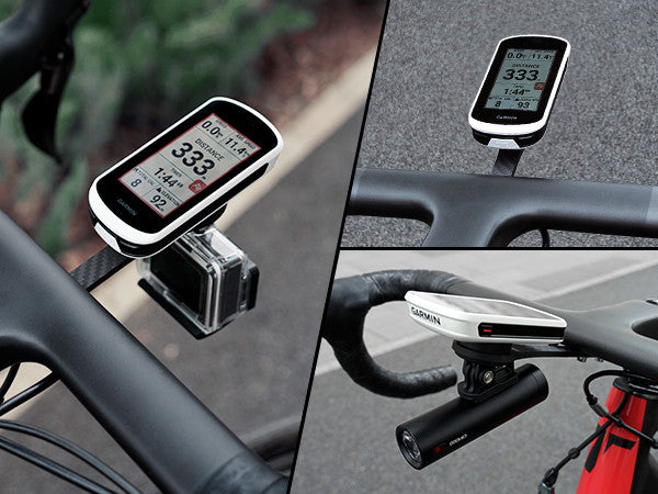 Bike Computer Mount Carbon Fiber Front Handlebar Compatible with Garmin