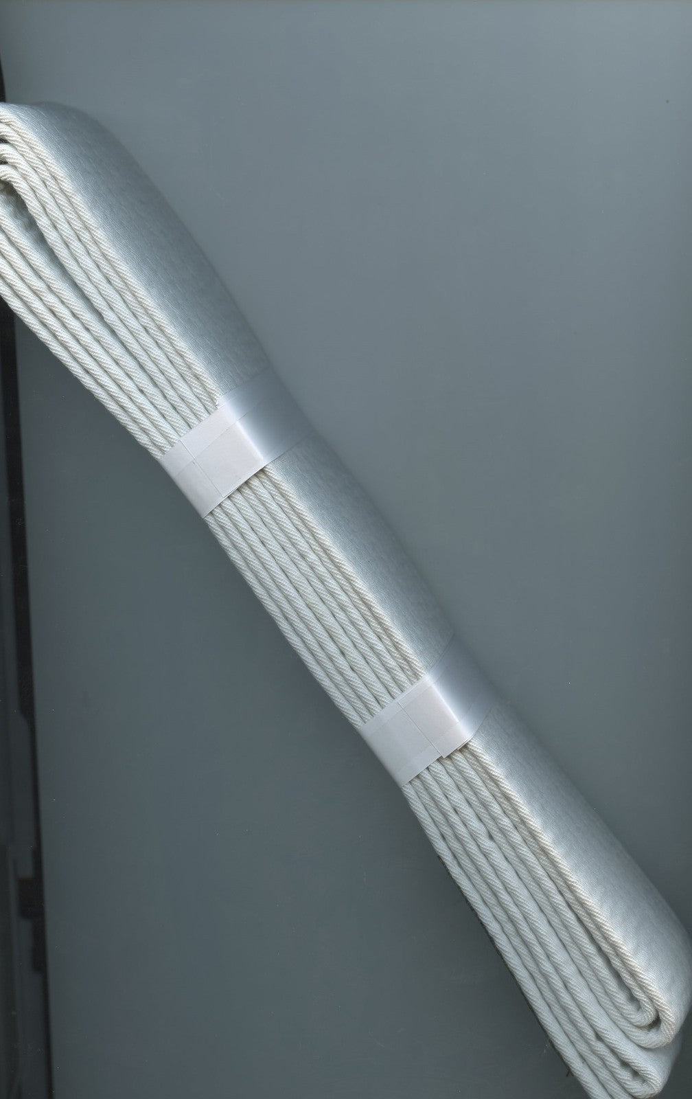 Martial Arts White Belt Size 3 for Karate Taekwondo Judo & Aikido - Unbleached Cotton-Polyester