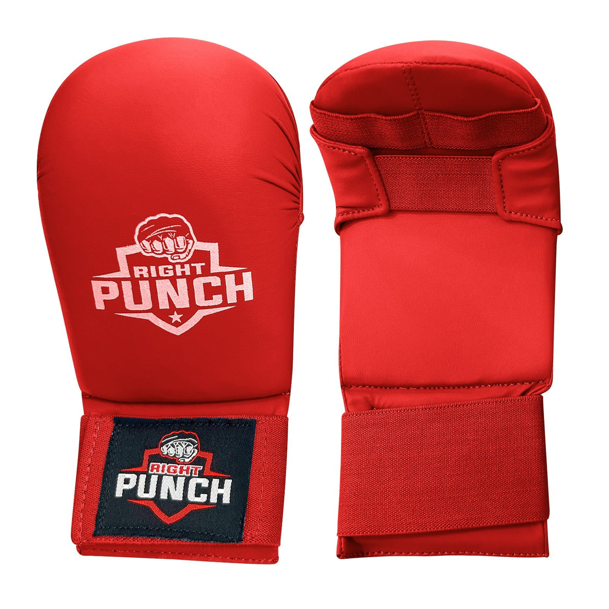 Karate Sparring Gloves for Training & Combat - PU Leather, Lightweight & Durable