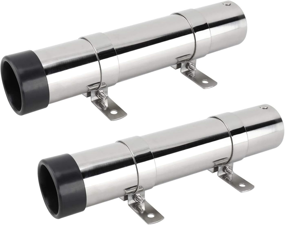 Stainless Steel Boat Fishing Rod Holders Side Mount with Brackets - Marine Grade 316