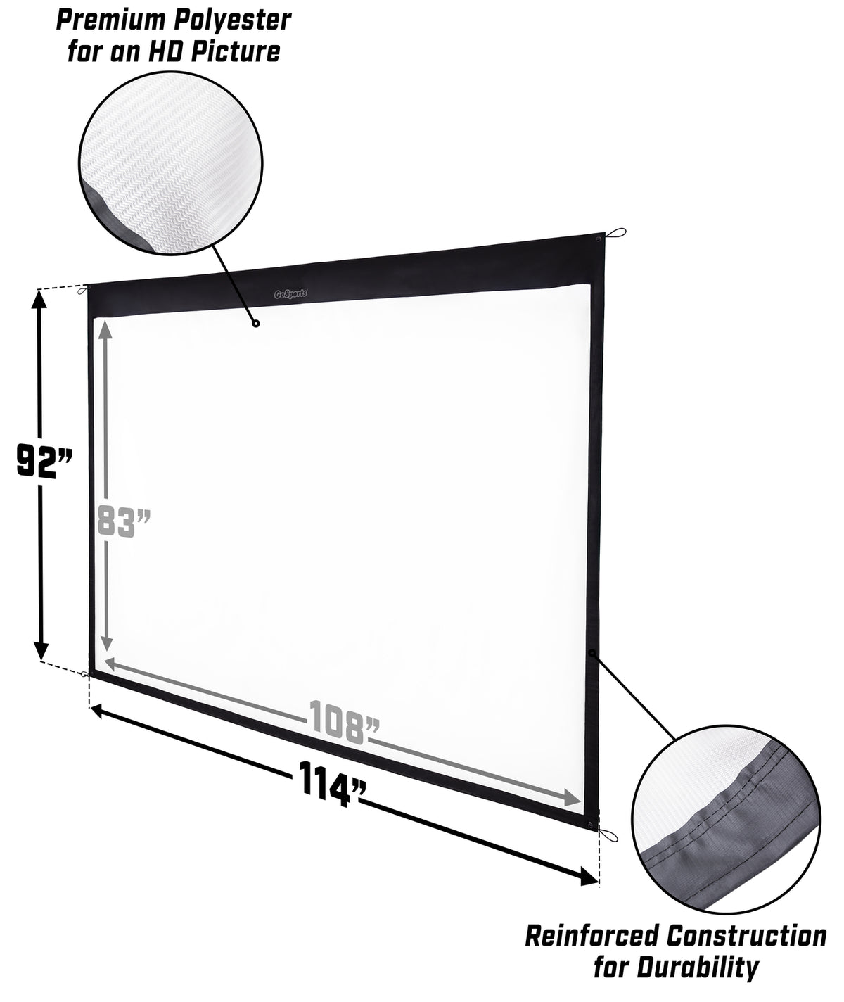 10ft Golf Simulator Impact Screen for Home & Professional Use