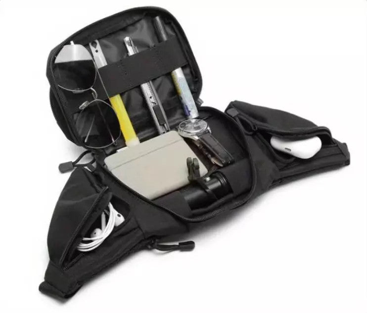 Military Tactical Waist Belt Bag with Concealed Carry Holster and Molle Webbing
