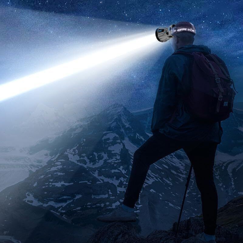 Rechargeable LED Headlamp Waterproof Outdoor Spotlight High Power