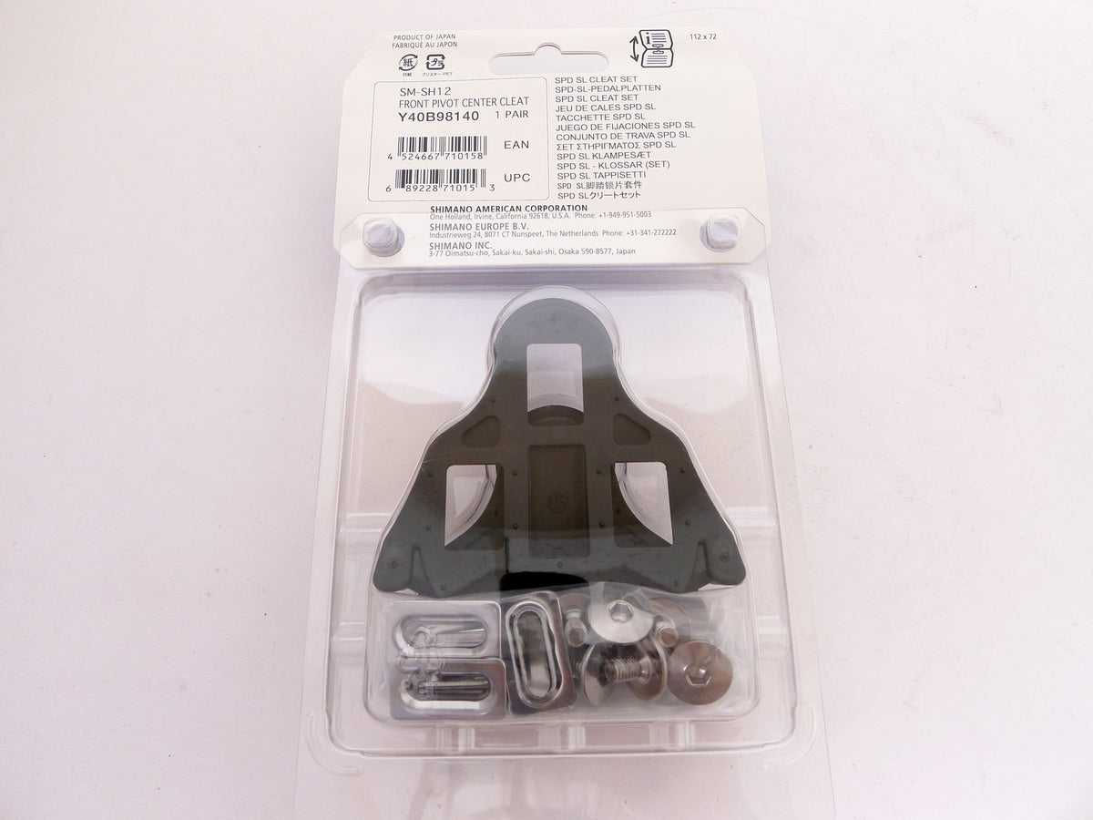 Shimano SPD-SL Road Bike Cleats 2 Degree Float for Pedals - Blue & Black